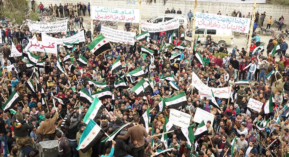 Protest in Kafranbel, Idlib